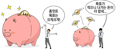 종잣돈 목표는 크게크게! 목표가 작으니 나가는 돈이 더 많네...